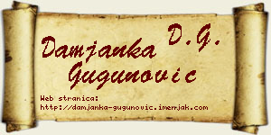 Damjanka Gugunović vizit kartica
